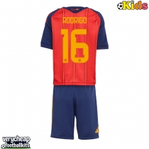 Spain Rodri Hernandez #16 Replica Home Minikit World Cup 2026 Short Sleeve (+ pants)